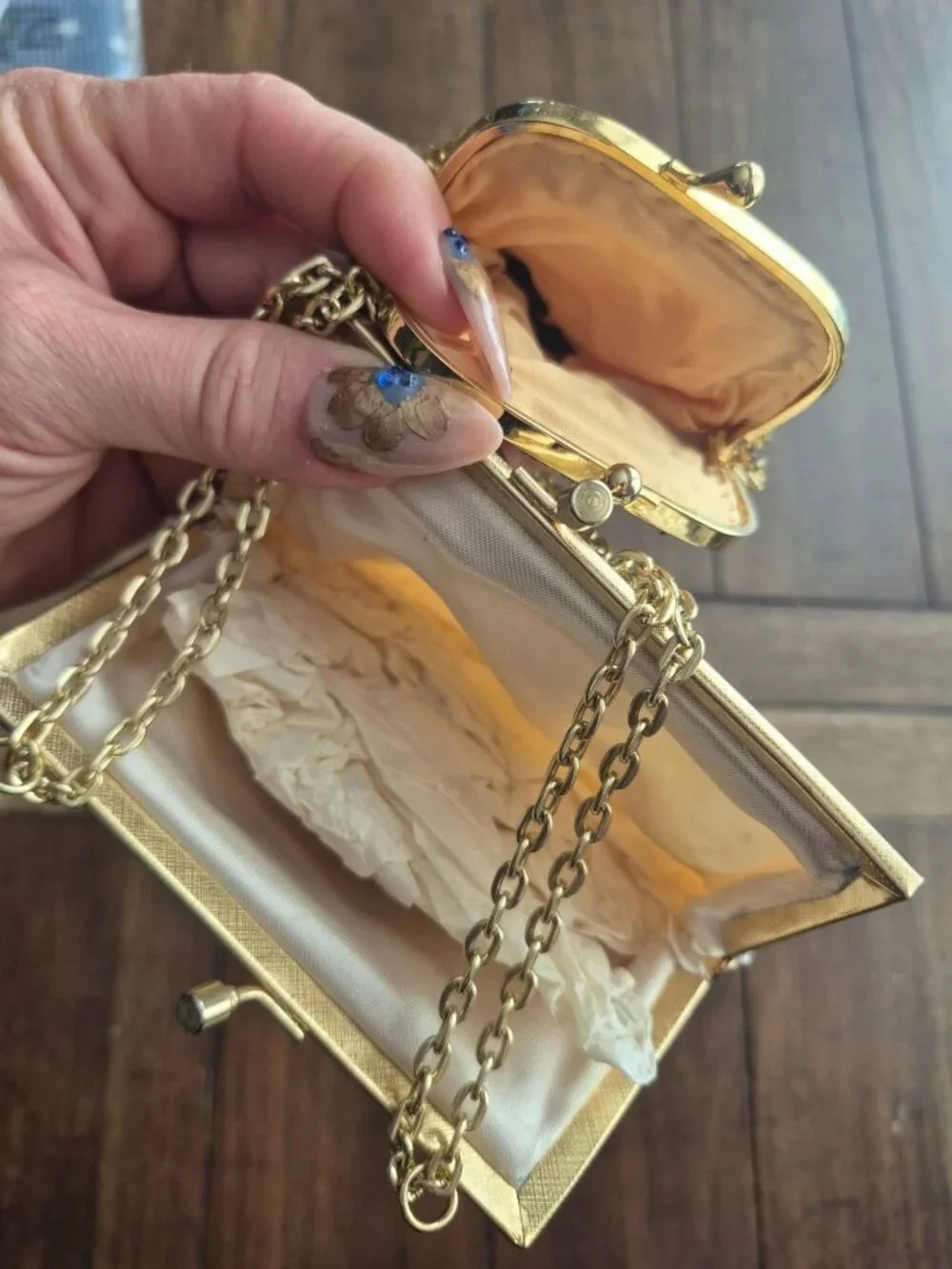 Vintage Beaded Clutch & Gold Coin Purse Set
